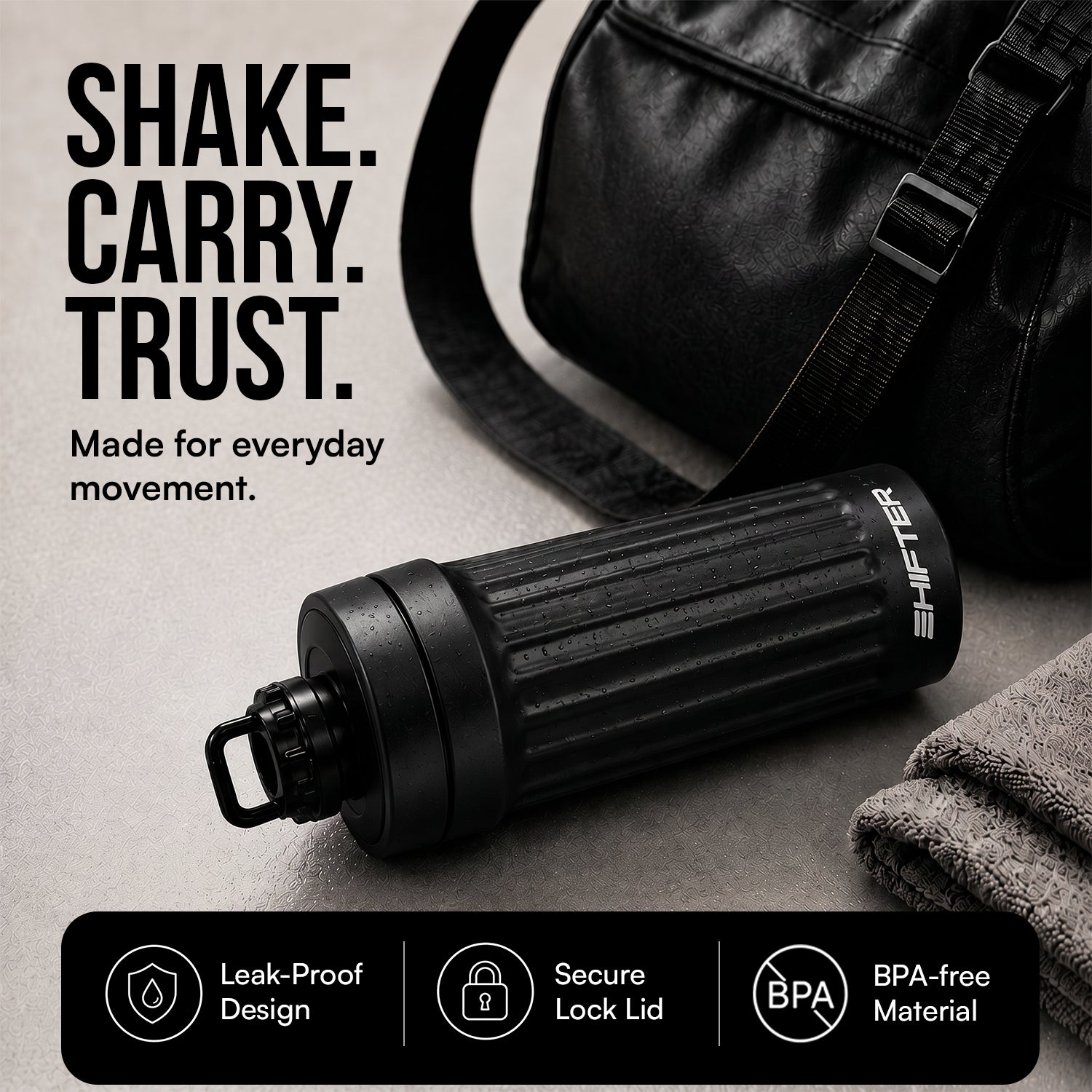 Best stainless steel protein shaker bottle for gym fitness workouts and sports hydration in India