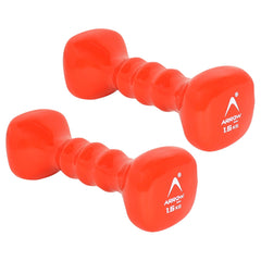 ARROWMAX Vinyl Dumbbell for Gym Workout Pack of 2 (0.5KG-4KG)