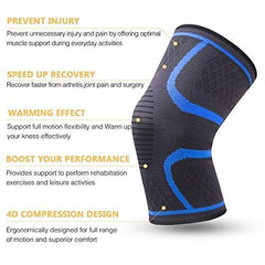 Arrowmax Knee Support Pair for Gym (Multicolour)