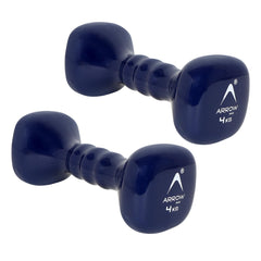 ARROWMAX Vinyl Dumbbell for Gym Workout Pack of 2 (0.5KG-4KG)