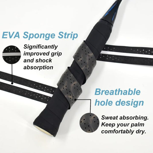 Spiral Cushion Grip for Badminton & Pickleball Rackets – Anti‑Sweat Cushion Handle Tape