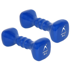 ARROWMAX Vinyl Dumbbell for Gym Workout Pack of 2 (0.5KG-4KG)