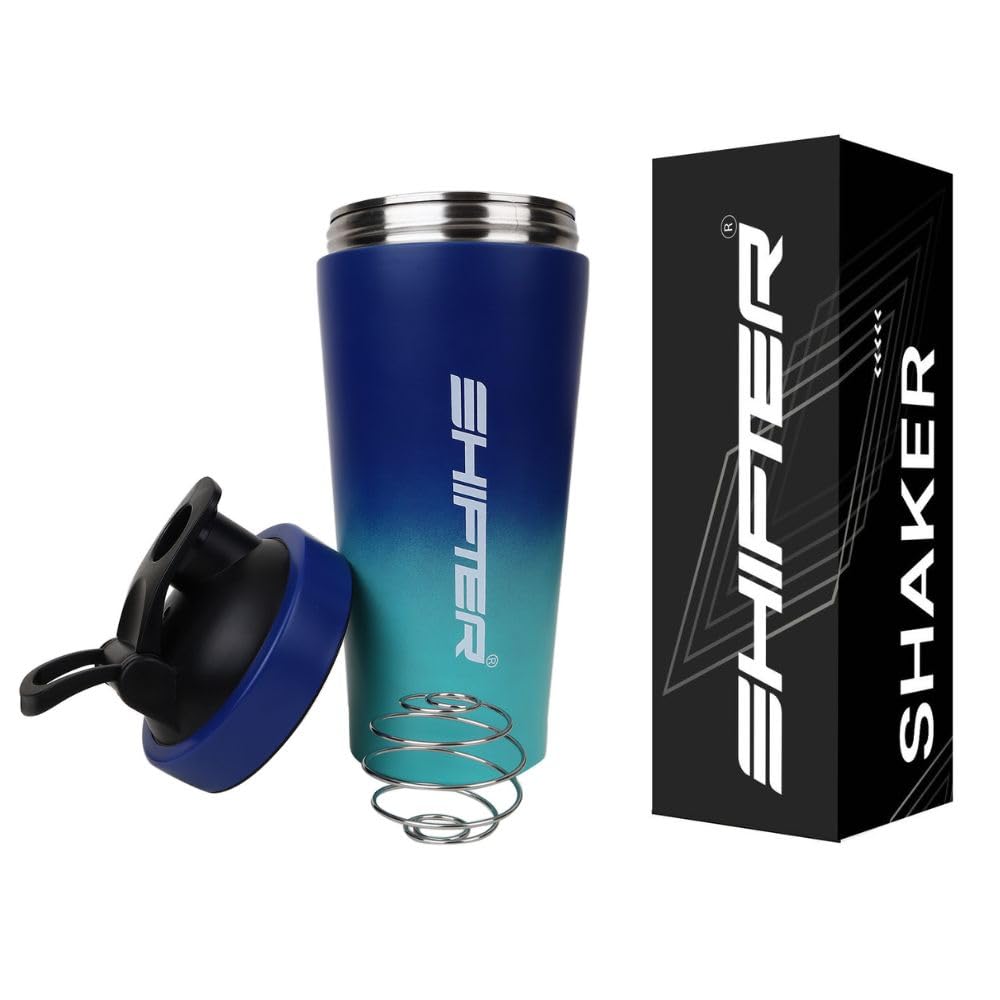 Premium Stainless Steel Gym Shaker Bottle | Leakproof Protein Shaker for Men & Women