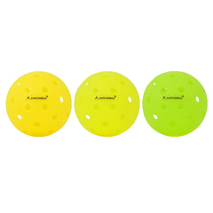 Competition-Grade Pickleball Ball –40 Holes Outdoor, Durable & High-Visibility-Pack of 3