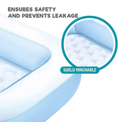 INTEX 5.5 FT Inflatable Swimming Pool for Kids with Air Pump – Large Family Baby Pool for Home & Garden