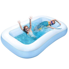 Kids family size inflatable swimming pool 5.5 feet heavy duty PVC