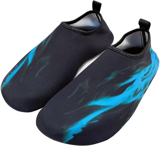 Swimming socks shoes anti slip aqua shoes for men and women India black blue design