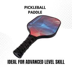 Arrowmax Carbon Pickleball Paddle Set-Force|2 Pickleball Rackets| 4 Balls ( 40 Holes)| 1 Zipper Bag