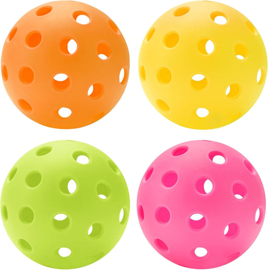 Pickleball Balls 40 Holes Outdoor Pack of 4 pcs