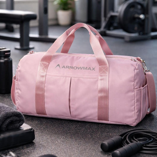 Rakhi Fitness Gift Set for Sister with Pink Gym Bag, Gym Gloves, Resistance Band and Insulated Tumbler