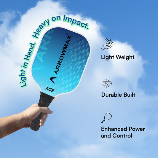 Arrowmax Carbon Fiber Pickleball Paddle Wider Sweet Spot
