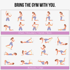 Exercise Loop Resistance Bands for Home Workout, Yoga & Gym Training