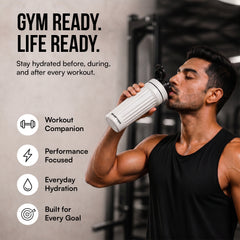 Shifter Stainless Steel Protein Shaker Bottle – Leakproof Gym Shaker for Protein, Fitness & Daily Hydration