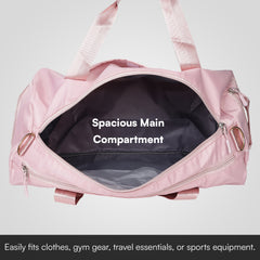 Stylish Gym Bag for Women with Shoe Compartment – Waterproof & Spacious Duffel