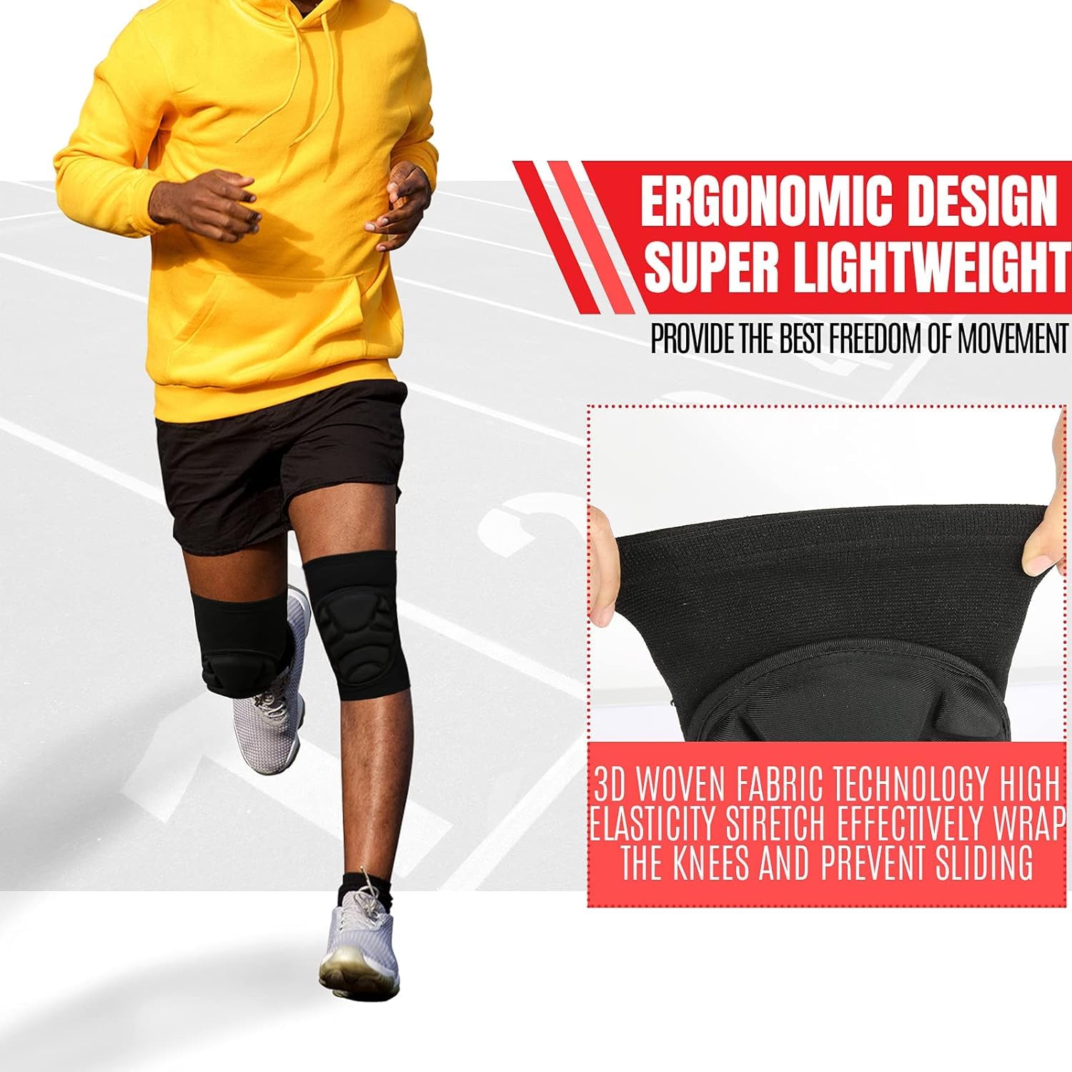 dancing knee pad padded professional kabaddi