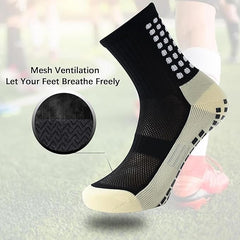Grip Socks for Sports | Anti-Slip Football, Cricket, Gym, Yoga, Pilates, Running Socks for Men & Women