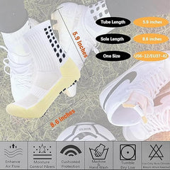Grip Socks for Sports | Anti-Slip Football, Cricket, Gym, Yoga, Pilates, Running Socks for Men & Women