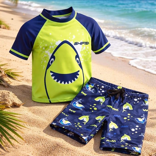 Kids' 2-Piece Swim Set – Stretchable, Quick-Dry & UV Protective