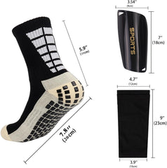 Football Shin Guard Socks & Shin Sleeves Combo – Complete Soccer Protection Set