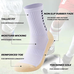 Grip Socks for Sports | Anti-Slip Football, Cricket, Gym, Yoga, Pilates, Running Socks for Men & Women