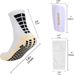 Football Shin Guard Socks & Shin Sleeves Combo – Complete Soccer Protection Set