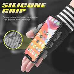 Premium Gym Gloves with Wrist Support Wraps for Men & Women | Weight Lifting, CrossFit, Fitness & Gym Workout Gloves | Anti-Slip Padded Hand Protection