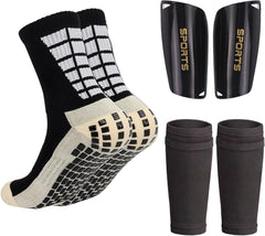 Football Shin Guard Socks & Shin Sleeves Combo – Complete Soccer Protection Set