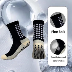 Grip Socks for Sports | Anti-Slip Football, Cricket, Gym, Yoga, Pilates, Running Socks for Men & Women