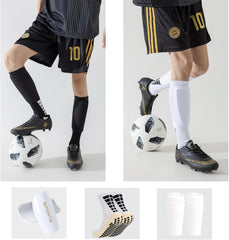 Football Shin Guard Socks & Shin Sleeves Combo – Complete Soccer Protection Set