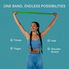 Resistance Band for Exercise, Strength Training & Full Body Workout | Fitness Stretch Band for Home Gym, Yoga & Mobility