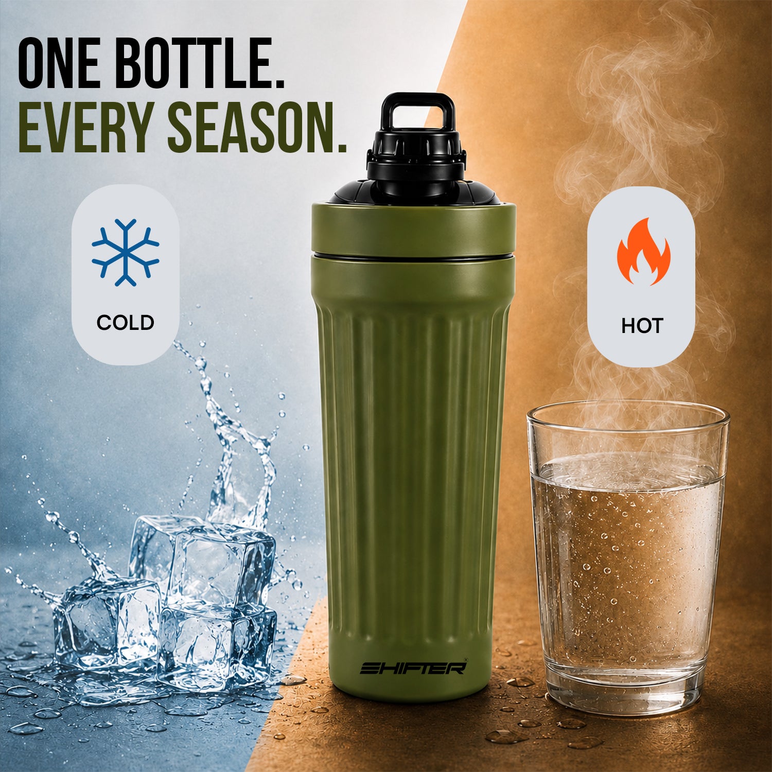 Gym shaker bottle for whey protein BCAA creatine and pre workout drinks