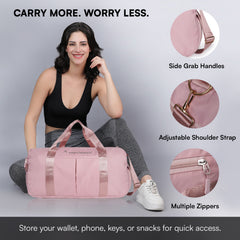 Stylish Gym Bag for Women with Shoe Compartment – Waterproof & Spacious Duffel