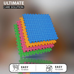 Interlocking Kids Play Mat (2ft x 2ft Tiles) | Soft, Safe & Non-Toxic Foam Floor Mat for Home Indoor Use 12mm-(Color may vary)
