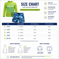 Kids 2 Piece Unisex Swimwear Set for Boys & Girls | Quick Dry Beach & Pool Swimsuit (2–12 Years)