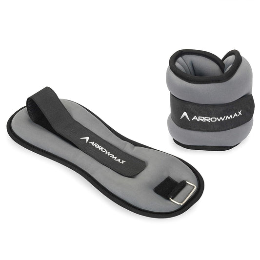 Premium Adjustable Ankle & Wrist Weights for Home Workout, Walking & Gym Training Physiotherapy