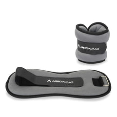 Premium Adjustable Ankle & Wrist Weights for Home Workout, Walking & Gym Training Physiotherapy
