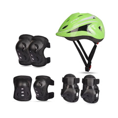 Skating & Cycling Adjustable Helmet Set with Guards for Kids – Free Size Safety Gear