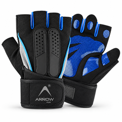 Gym Gloves for Men & Women with Wrist Support – Anti-Slip Padded Weight Lifting & Workout Gloves