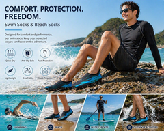 Anti skid swimming shoes for pool beach water sports aqua socks India