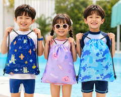 ARROWMAX Kids Waterproof Swim Bag | Drawstring Swimming Backpack for Boys & Girls | Lightweight Pool, Beach, School & Sports Bag