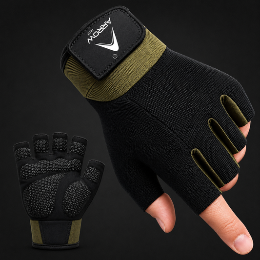 gym gloves men women weight lifting with wrist support black leather