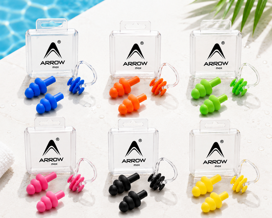 swimming travel silicone earplugs noseplugs set 