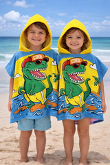 Kids Hooded Towel Shark Design | Soft Cotton Bath & Beach Towel for Boys & Girls (1–7 Years)