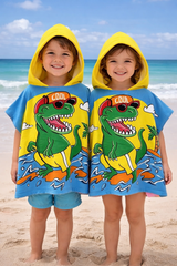 Kids Hooded Towel Shark Design | Soft Cotton Bath & Beach Towel for Boys & Girls (1–7 Years)
