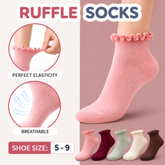 ankle socks women girls frill fashion with skirt
