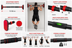 hanging door bar men women kids height pull up rod bar