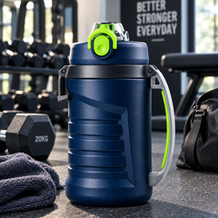2.2 Litre Premium Workout Sipper | Large Gym Water Galon Bottle with Handle | Hot & Cold Insulated Sports Bottle