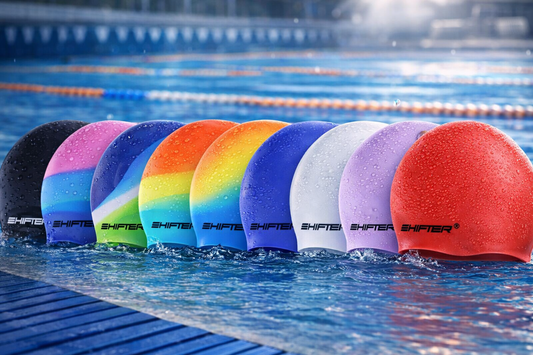 Premium silicone swimming cap unisex waterproof stretchable for men women and kids