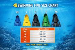 Arrowmax Swimming Fins for Pool & Beach | Kids & Adults Training Flippers