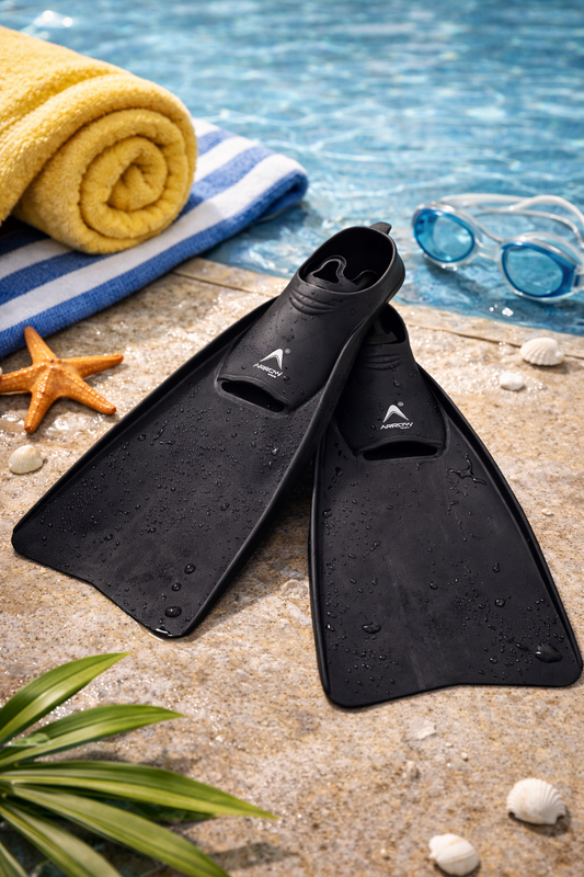 swimming training fins flippers kids adults decathlon nabaji finnis price long